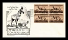 DR JIM STAMPS US COVER PRONGHORN ANTELOPE WILDLIFE FDC BLOCK LOWRY ARISTOCRATS