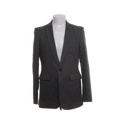 Acne Jeans, Blazer, Größe: S/M, Grau, Baumwolle/Wolle, Fischgräte, Tweed #57G