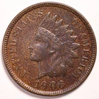 1906 Indian Head Penny Cent Extremely Fine (XF)