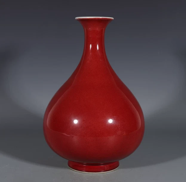 红色中国古董花瓶| eBay
