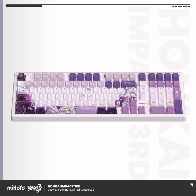 Honkai Impact 3 Kiana Kaslana Mechanical Keyboard RGB Wireless Keyboard Official - Image 4 of 4