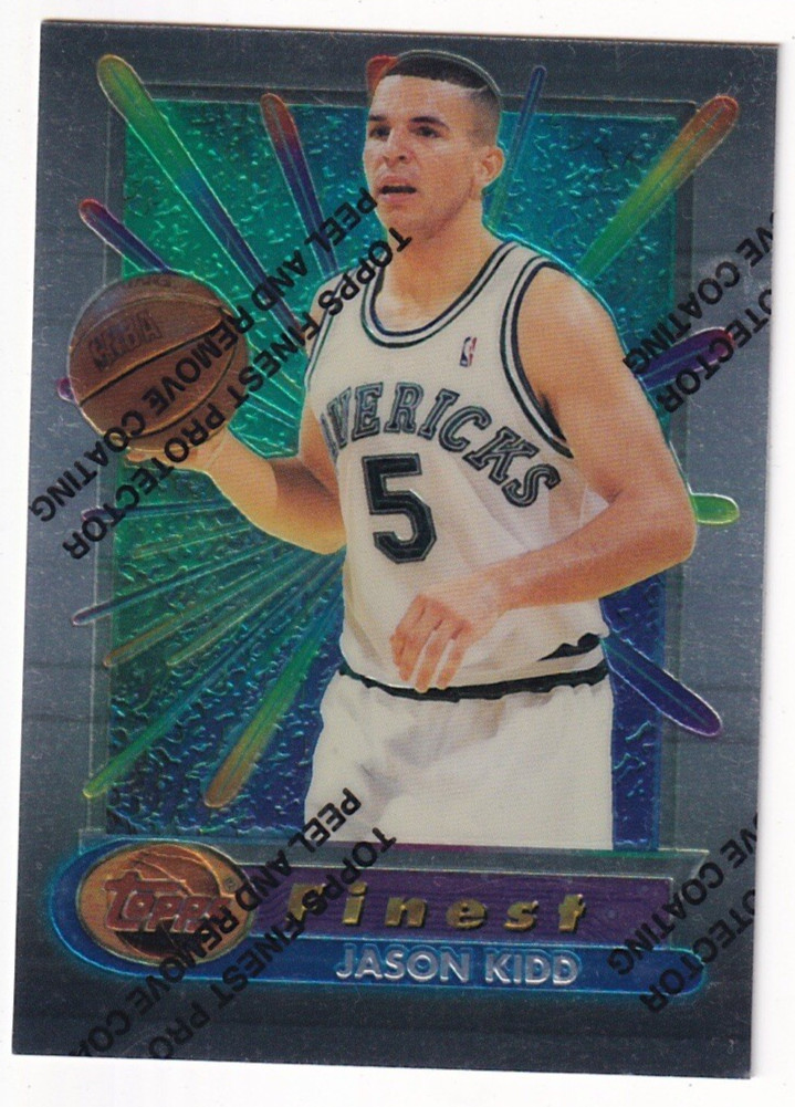 JASON KIDD 1994-95 Topps Finest #286 Rookie RC w/ Coating EX-MT Corner Edge