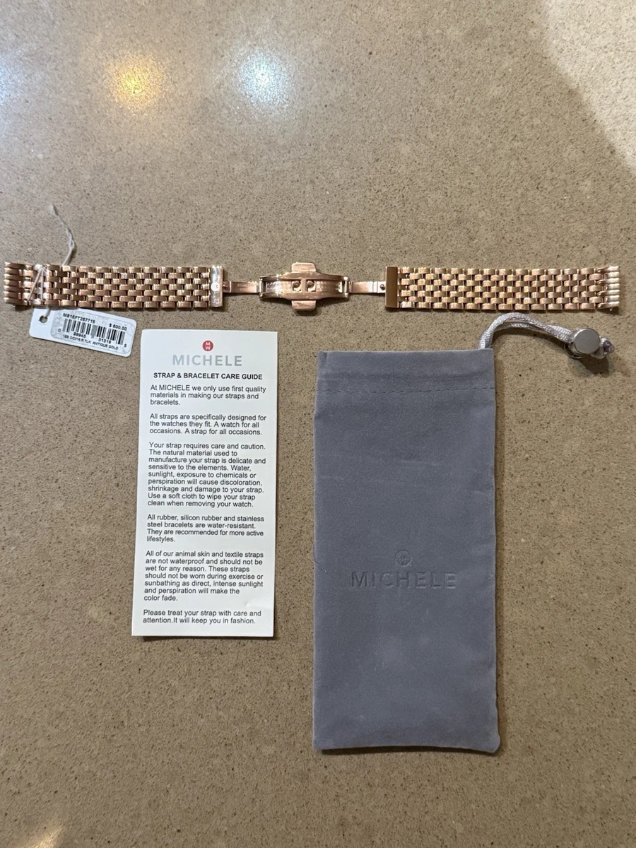 MICHELE Rose Gold Wristwatch Bands for sale | eBay display picture 2