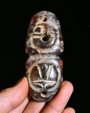 3.3''Hongshan Culture Old Jade Yu Pig Dragon Hook Gou Bird Hawk Eagle pendant