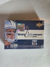 🏈1996 Upper Deck Troy Aikman 'A Cut Above' Factory Sealed 10 Card Die Cut Set👀