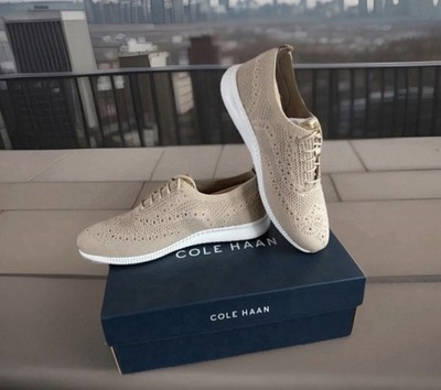 Cole Haan zero grand 360 - Gray and White Oxfords with Breathable Knit Fabric Cole Haan Shoes Womens 11 B Grand 360 Zerogrand Sneaker Gray  main image 4