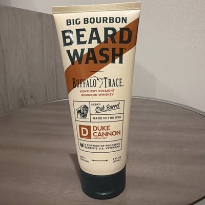 Duke Cannon Big Bourbon Beard Wash Buffalo Trace 6 Oz NEW Oak Barrel