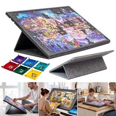 Kippbares Puzzlebrett mit 2-in-1-Ständer und Abdeckung für 1000 Teilen Puzzles