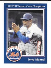 2009 Scripps New York Mets Spring Training PROMO Set Jerry Manuel #NNO RARE SP