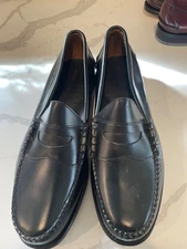 Johnston & Murphy Men's Loafers Size 11.5 Black Leather