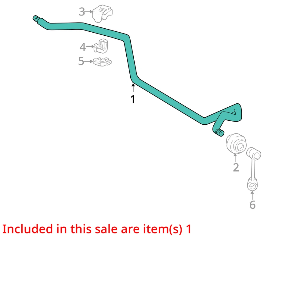 Barra estabilizadora delantera Clase E 2000 tracción trasera OEM 133 k millas - LKQ371332929 Foto 4 de 4
