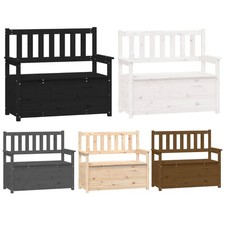 Sitzbank mit Stauraum Massivholz Kiefer Truhenbank Holzbank Flurbank Truhe Bank
