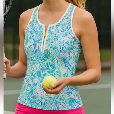NWT Lilly Pulitzer UPF 50+ Luxletic Canna Bra Tank Top Small XS