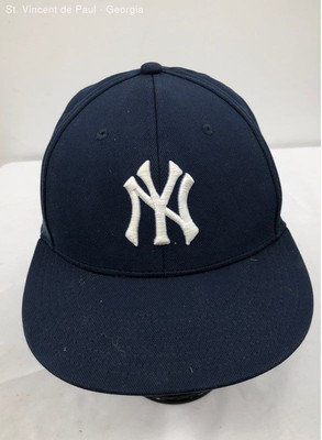 OC Sports Navy Blue New York Yankees Team MLB Baseball Fitted Hat - Size M/L