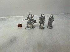 Medieval Lead Figurines Unpainted Set Of Three