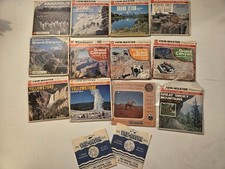 Vintage Viewmaster Reels National Parks American Indians Lot 12 Packets Extras