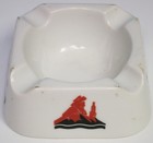 Ashtray 4.25” Square Ceramic Scharlachberg Meifterbrand Konigl pr Tettau VINTAGE — photo 3
