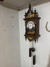 Vintage German Mechanical Wall Clock Schmecke...