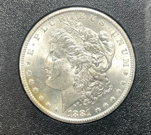 1881 CC Morgan Silver One Dol lar Coin $1 Carson City