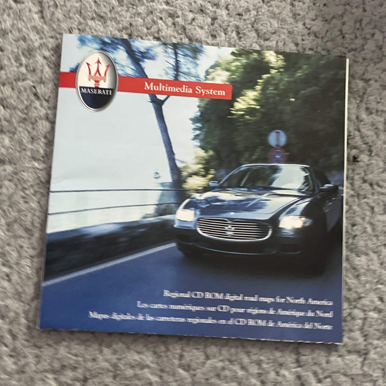 MASERATI GPS NAVIGATION DISCS CD OEM Maps  W/Case 1/07 Revision