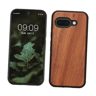 Real Wood Case Compatible with Google Case - Pixel 9a Vintage Brown / Acacia