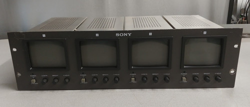 Sony PVM-4B1U Black and White quad screen CRT Video Monitor