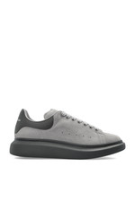 ALEXANDER MCQUEEN Oversized Men's Gray/Silver Suede Sneakers New