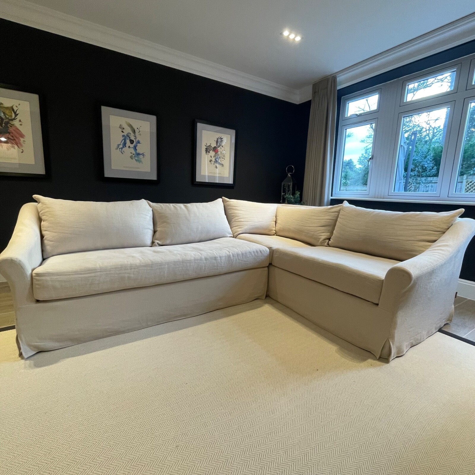 Neptune Long Island L Shape Right Grand Sofa Hugo Pale Oat eBay