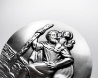 Schutzpatron Der Reisenden Heiliger Christophorus St. Sankt Christopherus Emblem