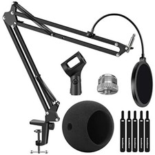 Adjustable Mic Stand for Blue Snowball and Blue Snowball iCE Suspension Boom ...
