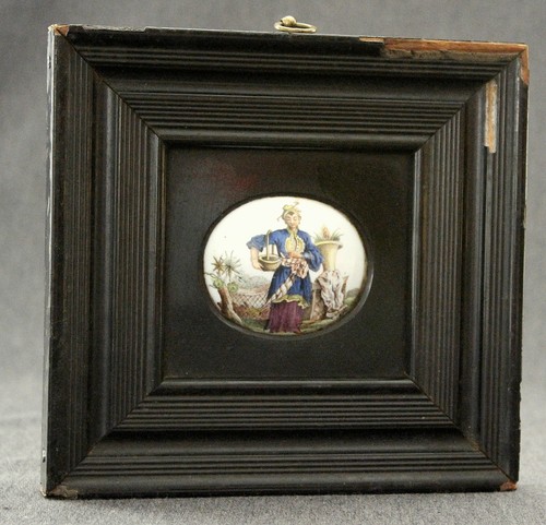 Strongly curved glass picture, Biedermeier # 587 - Picture 3 of 9