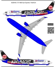 1/144 BSModelle Decals Boeing 737-800 Sun Express