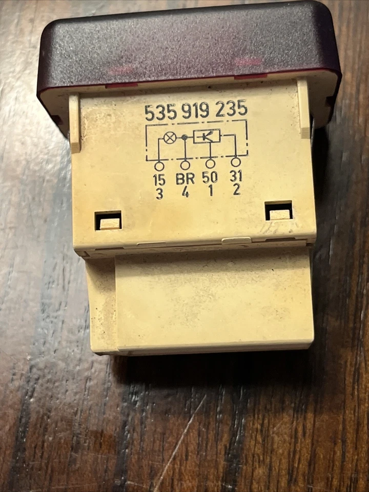 Lámpara de advertencia genuina Volkswagen 5 pines OEM 535919235 CORRADO G60 Foto 4 de 4