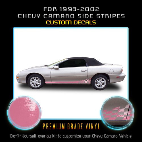 For 1993-2002 Camaro Side Racing Stripes Graphic Decal Overlay - Glossy Vinyl - Bild 9 von 21