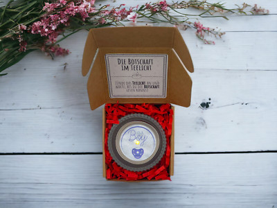 Tealight with Message ''It's a Boy'' - It's a Boy - Gender Reveal Party
