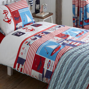 Maritime Embroidered Nautical King Size Bedding Duvet Bedroom Cover ... Nautical Themed Kids Bedroom