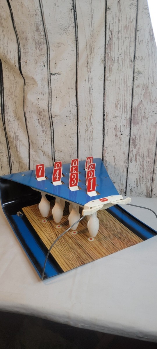 Vintage Retro 1960s Tudor Bowl Tabletop Metal Bowling Game