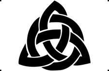 Celtic knot mylar stencil, 190 micron reusuable flexible stencil