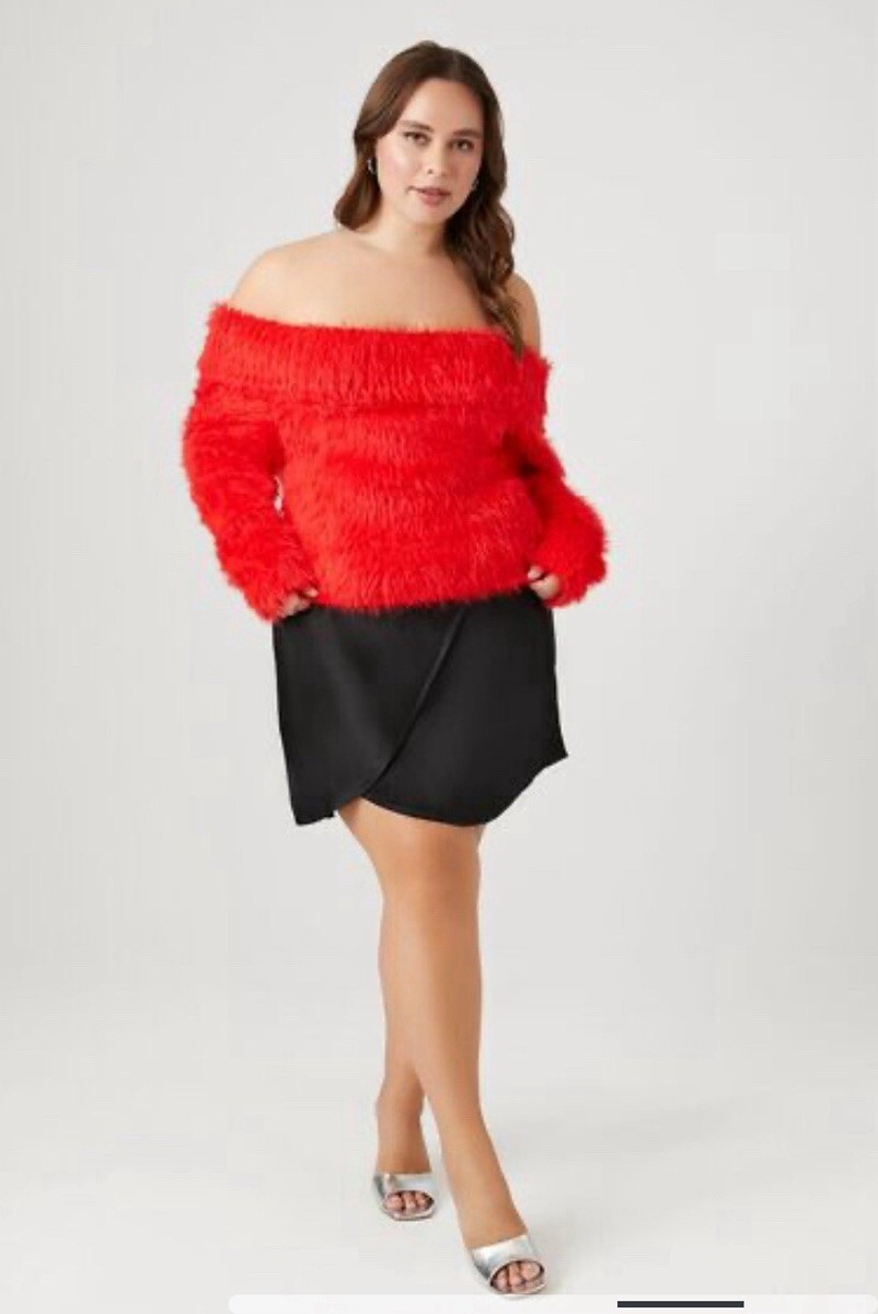 forever 21 red off the shoulder top