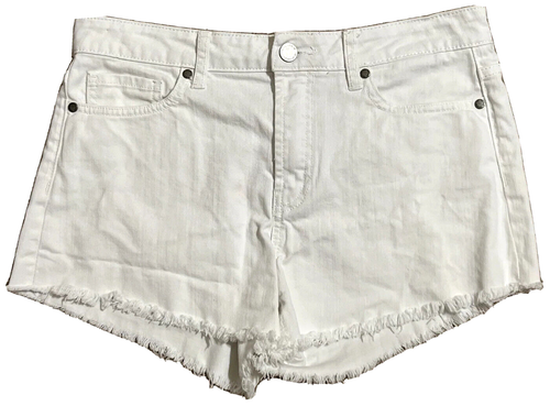 Paige White Denim Cutoff Shorts Size 28 (32 Waist) | eBay