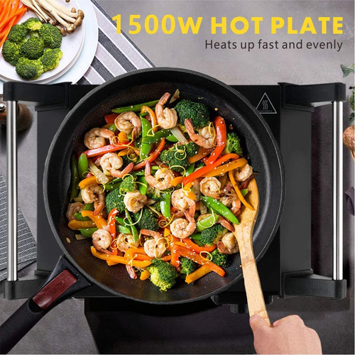 Techwood Hot Plate Portable Electric Stove 1500W Countertop Single Burner with A - Picture 8 of 12