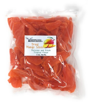 Dried Mango Slices, 2 lbs. ~ YANKEETRADERS  Brand ~ FREE SHIPPING