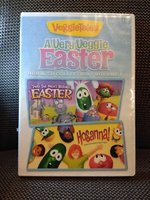 VeggieTales A Very Veggie Easter - DVD & CD Collection - Volume 1 - New