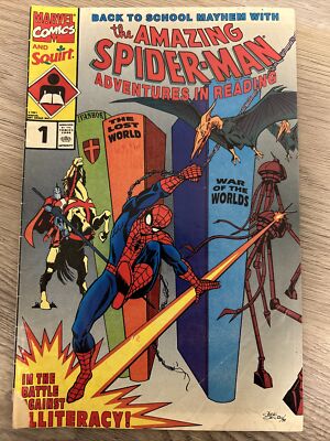 The Amazing Spider-Man: Adventures in Reading #1 Squirt Variant   Marvel 1991