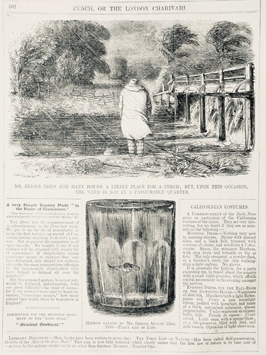 c1850 FISHING - PERCH & MINNOW FISHING Original Antique Print - Picture 2 of 3