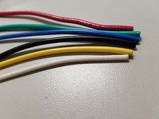 18 Gauge AWG 5 feet Black Red Yellow White Green Blue Car Alarm Primary Wire 12V