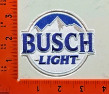 Busch Light Beer Patch – Embroidered Iron-On Sew-On Logo Badge for Jackets, Hats