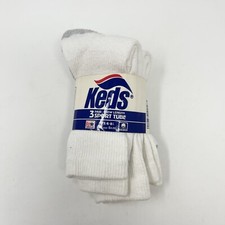 VTG 1982 Keds Hanes Sport Tube Socks Tall 3 Pair Pack Sz 6-8.5 1982 USA