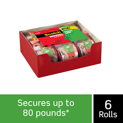 Scotch  Tough Grip Moving Packaging Tape 150-6, 1.88 in x 22.2 yd