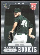 2013 641C Panini Father's Day Prizm Ryan Cook Rookie Oakland Athletics #190